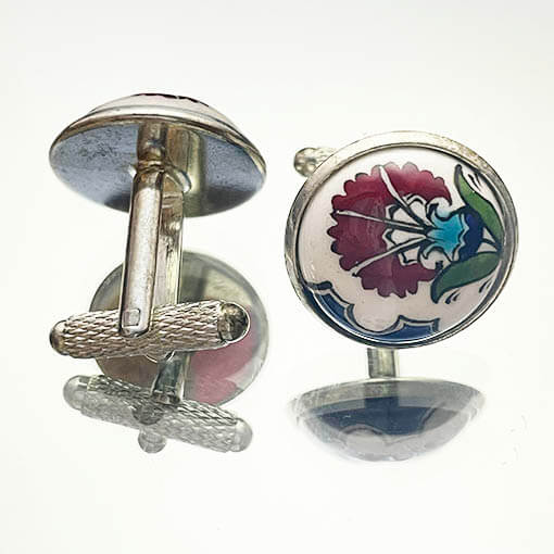Special Carnation Iznik Cufflink - 1