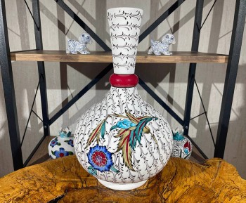 Special Design Collection Iznik Ceramic Vase - Çini Evi