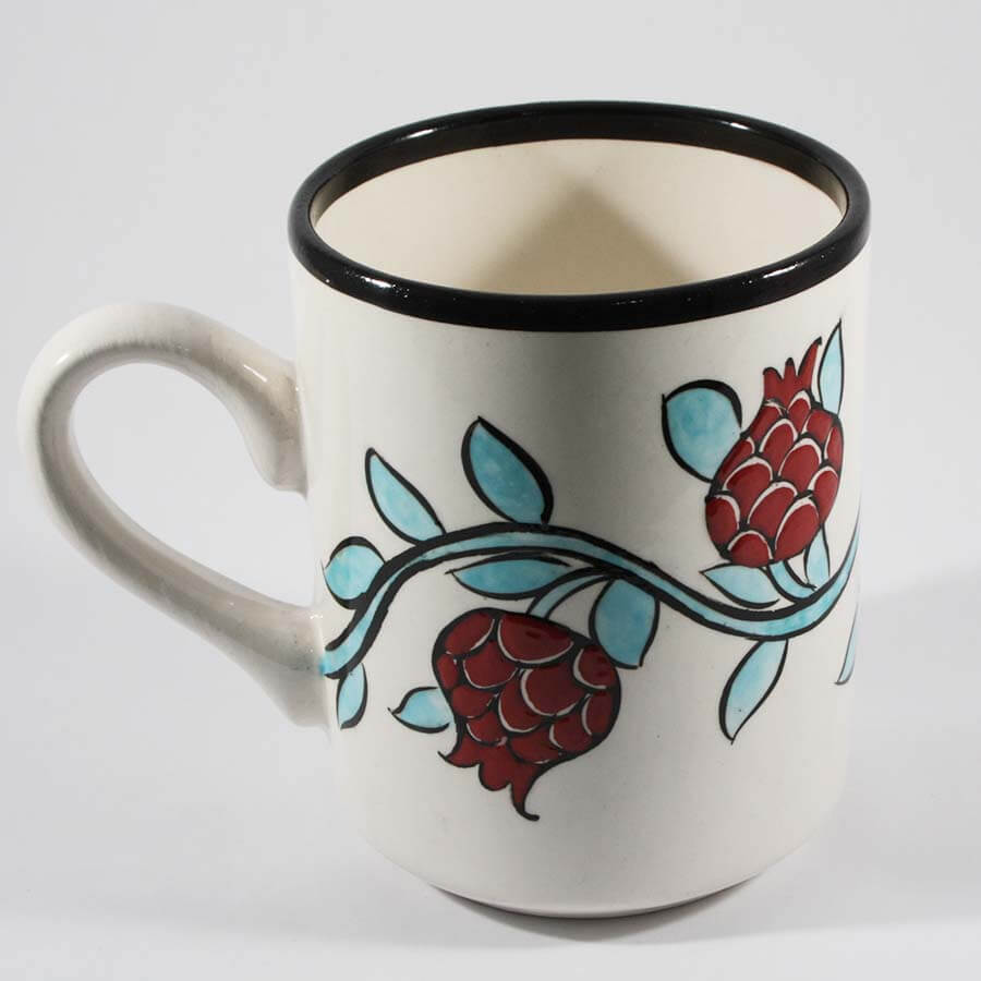 Special Handcrafted Pomegranate Pattern Coffee Cup - 2
