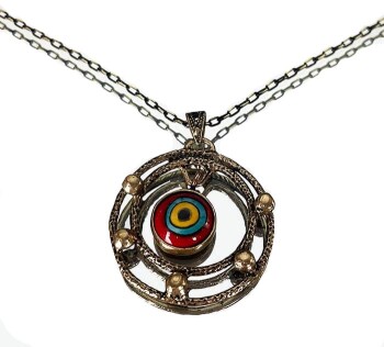 Special Pendant with Iznik Ceramic - 1