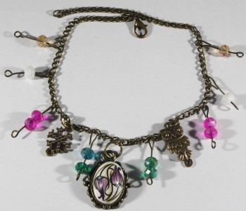 Special Tulips Iznik Ceramic Anklet - 1