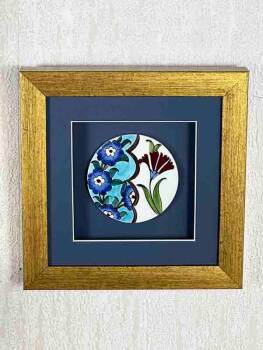 Spring Motif Iznik Ceramic Plaque - 5