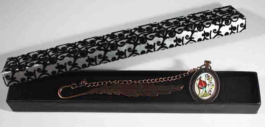 Spring Pattern Iznik Ceramic Bookmark - 2