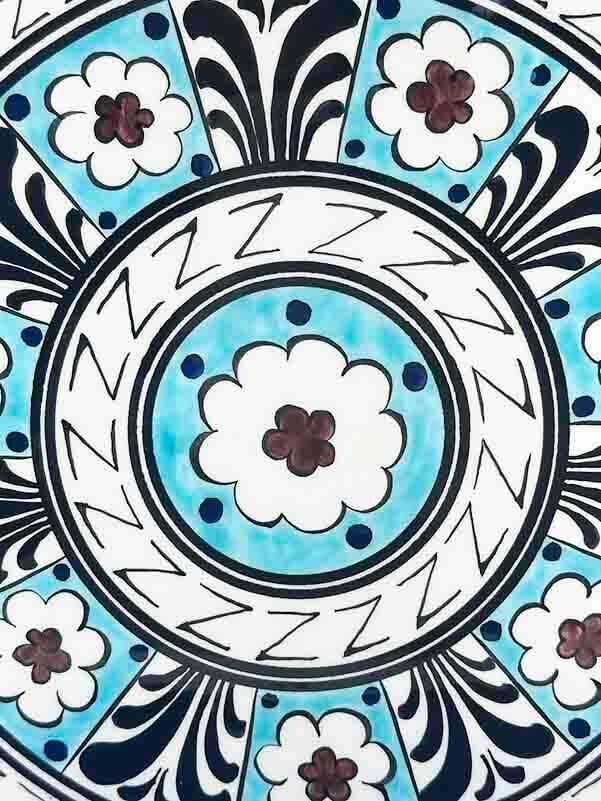 Millet Isi Pattern 30 cm Iznik Ceramic Plate for State Institution Gift - 2