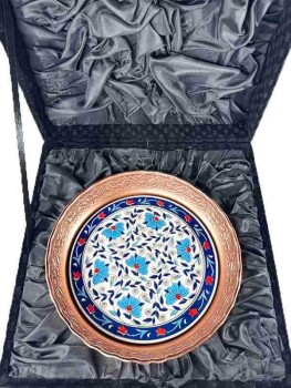 Sucrier Doré avec Motifs Végétaux – Harmonie Naturelle et Élégance Ottomane - Çini Evi (1)