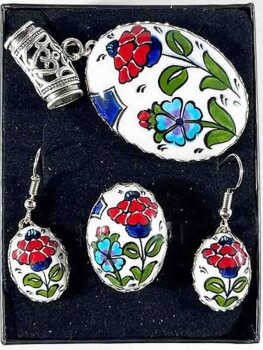 Sultan Iznik Ceramic Jewelry Set - Çini Evi
