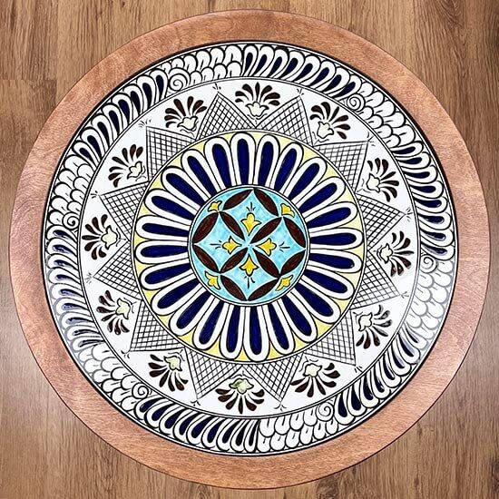 Table basse en céramique d’Iznik – Motif « Millet İşi » - 2