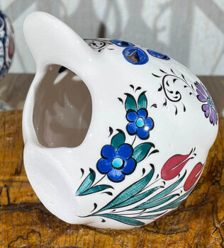 Taubenkerzenhalter mit Tulpen- und Hyazinthenmotiv - 4