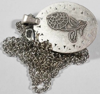 Ters Düz Lale İznik Çini Kolye Ucu - Çini Evi (1)