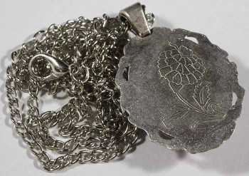 Ters Düz Laleler İznik Çini Kolye Ucu - Çini Evi (1)