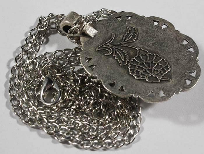 Teşekkür Ederim Hediyesi Lale Desenli İznik Çini Kolye Ucu - 2