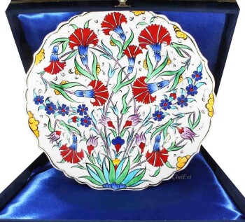 Thank You Doctor Gift Iznik Ceramic Plate - Çini Evi