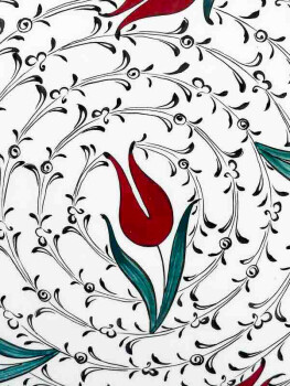 Thank You Gift for Boss 25 cm Iznik Ceramic Plate - 2