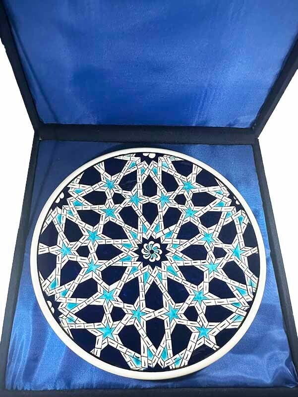 Thank You Gift, Seljuk Star Iznik Ceramic Plate - 3
