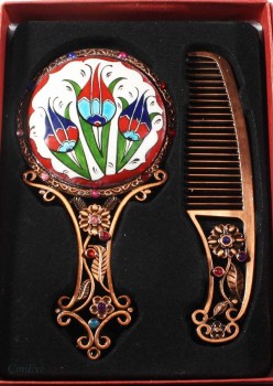 Three Tulip Mirror Set - Çini Evi