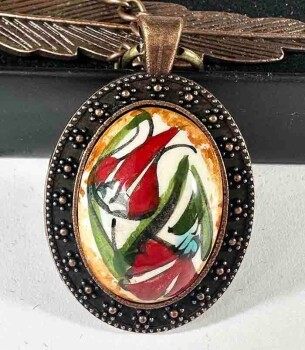 Traces de Tulipe – Marque-page en céramique d’Iznik - Çini Evi