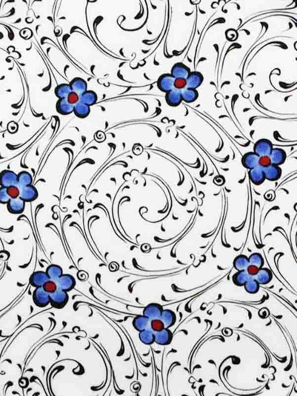 Traditional Gift 30 cm Iznik Ceramic Plate - 2