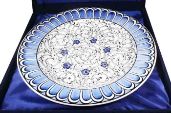 Traditional Gift 30 cm Iznik Ceramic Plate - 3