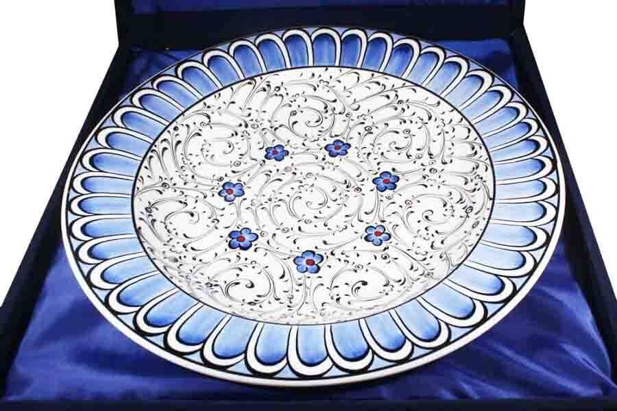 Traditional Gift 30 cm Iznik Ceramic Plate - 3