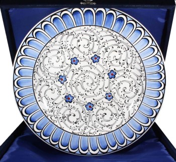 Traditional Gift 30cm Iznik Pottery Plate - 1