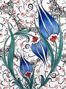 Traditional Heritage 25cm Iznik Tile Plate - Çini Evi (1)