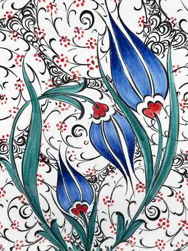 Traditional Heritage 25cm Iznik Tile Plate - 2