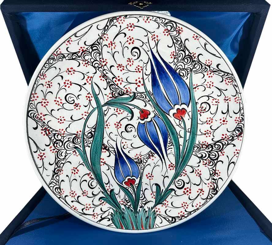 Traditional Heritage 25cm Iznik Tile Plate - 1