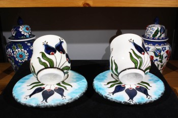 Traditional Turkish Coffee Set for Two - Çini Evi (1)