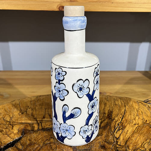 Tree of Life Design Olive Oil Bottle - 1