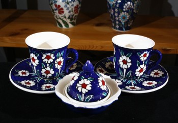 Tree of Life Motif Coffee Set - Çini Evi