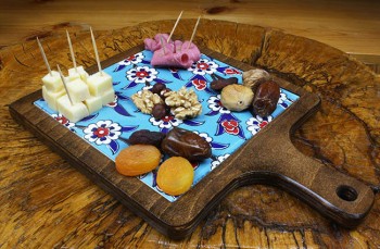 Hayat Ağacı Sunum Tepsisi - Çini Evi