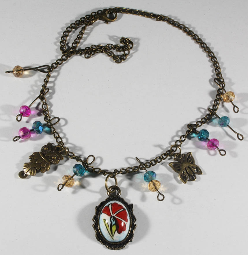 Tulip embroidered desktop name - 1