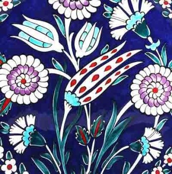 Tulip Garden Gift Plate - Çini Evi (1)