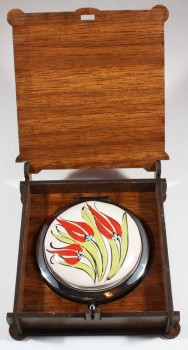 Tulip garden iznik pottery pocket mirror - 3