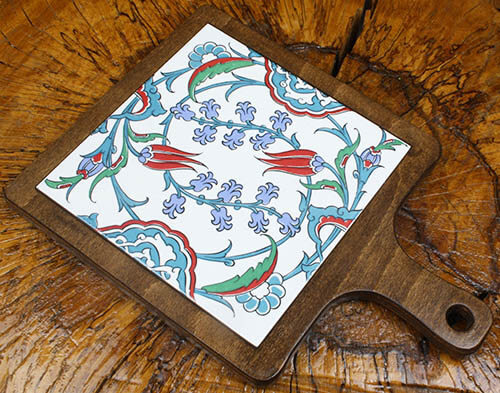 Tulip Garden Wooden Serving Tray - 2