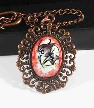 Tulip Pattern Ceramic Bookmark - 1