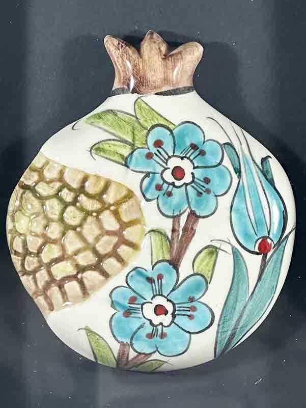 Turkuaz Armoni – İznik Çinili Nar Plaket - 2