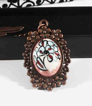 Turkuaz Çini Kitap Ayracı - Çini Evi