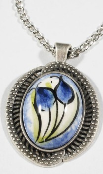 Turquoise Background Pendant - 1
