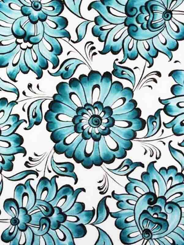 Unique Gift Lotus Pattern Iznik Ceramic Plate - 2
