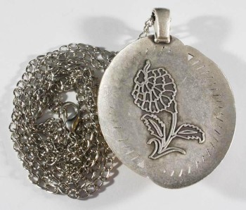 Upside Down Tulip Iznik Necklace - Çini Evi (1)