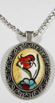 Valentine Gift Ceramic Pendant - Çini Evi