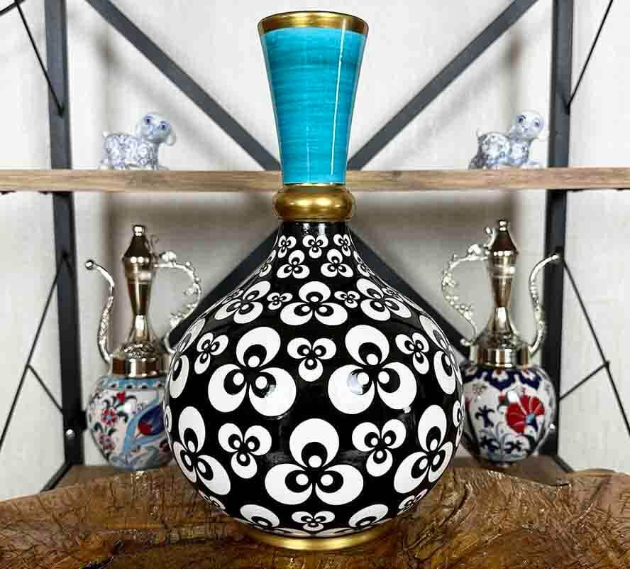 Vase en Céramique d’Iznik – Motif Çintemani, Cadeau de Prestige pour Haut Dignitaire - 1