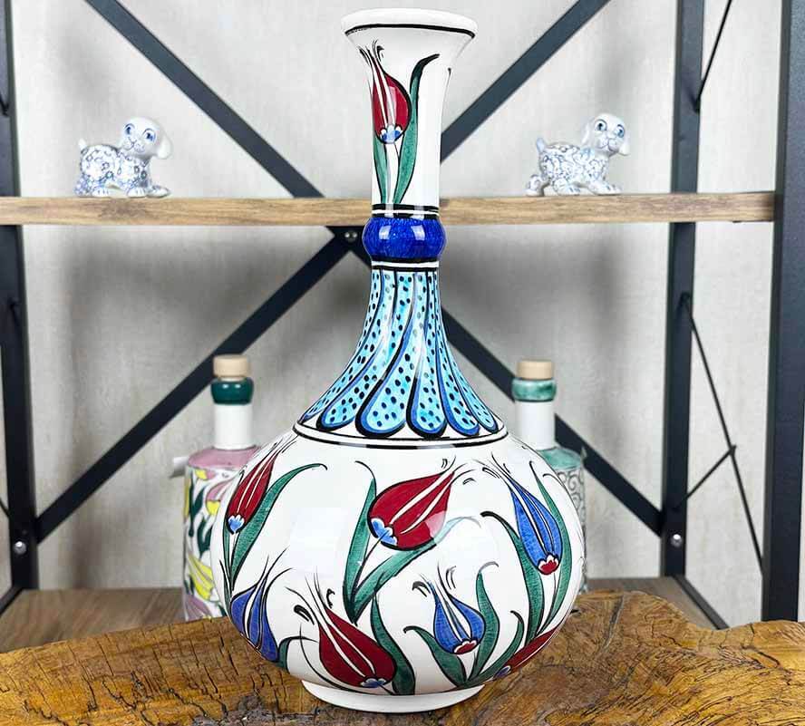 Vase en céramique d’Iznik 30 cm pour cadeau protocolaire - 1