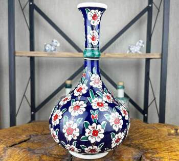 Vase en céramique d’Iznik 30 cm motif arbre de vie - 1