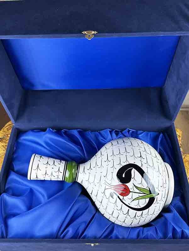 Vav & Lale Kompozisyonu – İznik Çini Vazo - 2