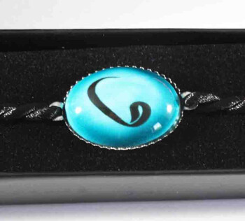 Vav Pattern Iznik Ceramic Bracelet - Çini Evi