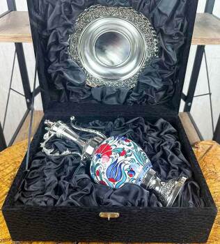 Silberbeschichtetes Keramik-Kannen-Set mit klassischen Iznik-Motiven - 3