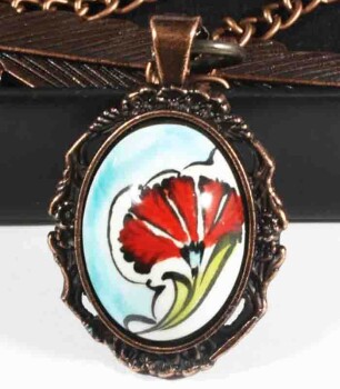 Vip Carnation Bookmark - Çini Evi