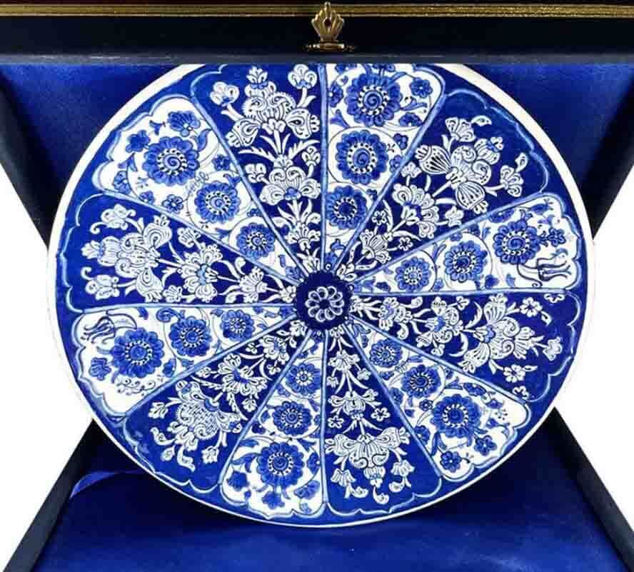VIP Corporate Gift Handmade Iznik Ceramic Plate - 1